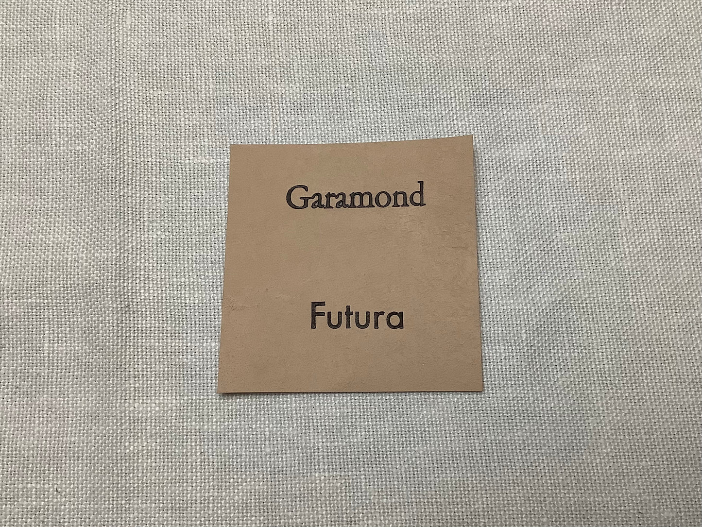 Deboss - Typeface options