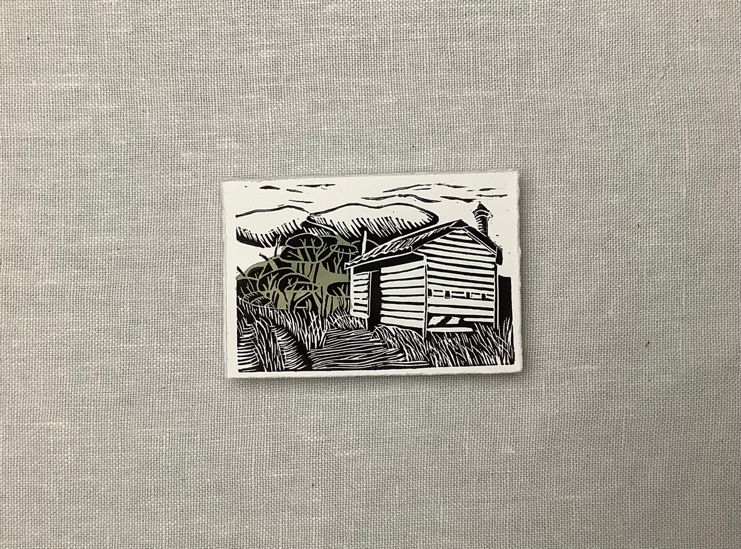 Lino Print - Langford’s Gap, Falls Creek